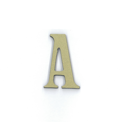 Γράμμα "Α" Πλαστικό Χρυσό 5x3cm