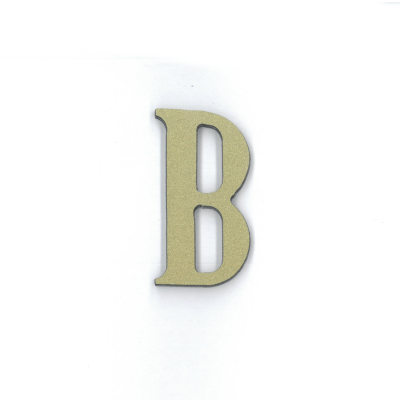 Γράμμα "Β" Πλαστικό Χρυσό 5x3cm