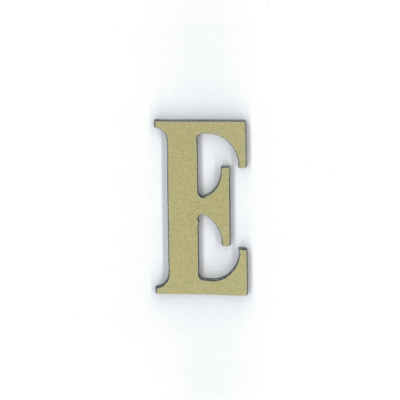Γράμμα "Ε" Πλαστικό Χρυσό 5x3cm