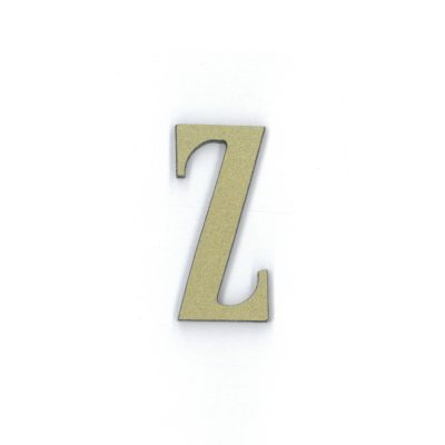 Γράμμα "Ζ" Πλαστικό Χρυσό 5x3cm