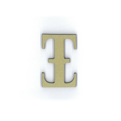 Γράμμα "Ξ" Πλαστικό Χρυσό 5x3cm