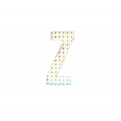 Αυτοκόλλητο Γράμμα "Ζ" Ασημί 2.5x3cm