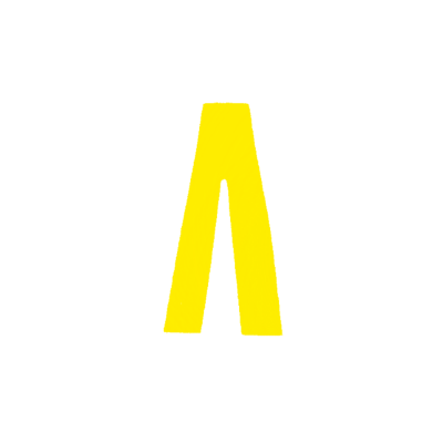 Αυτοκόλλητο Γράμμα "Λ" Κίτρινο 2,5x3cm