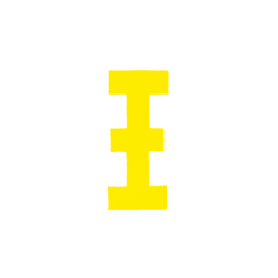 Αυτοκόλλητο Γράμμα "Ξ" Κίτρινο 2,5x3cm